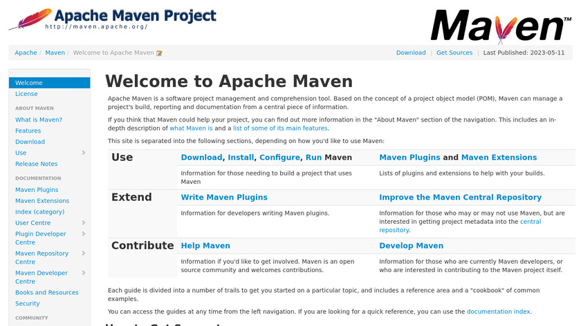 Apache Maven Landing Page