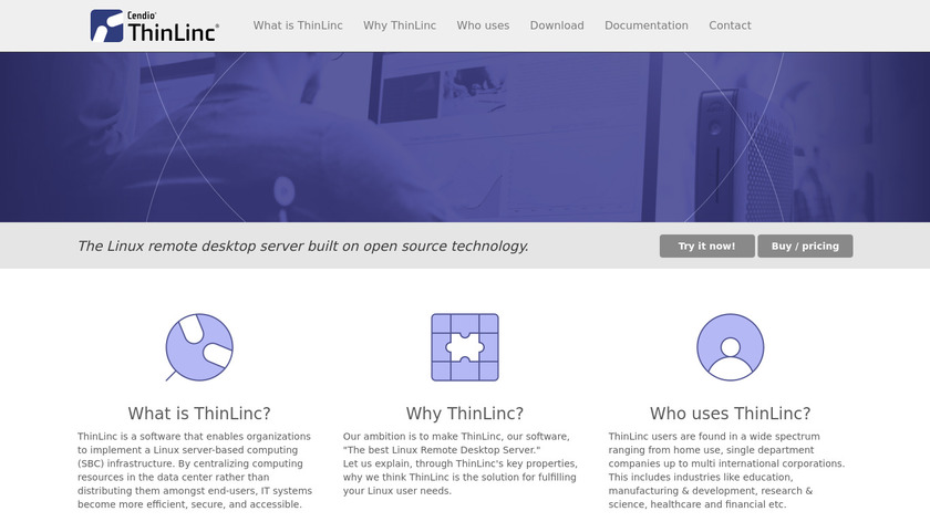 ThinLinc Landing Page