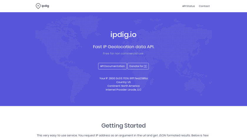 ipdig Landing Page