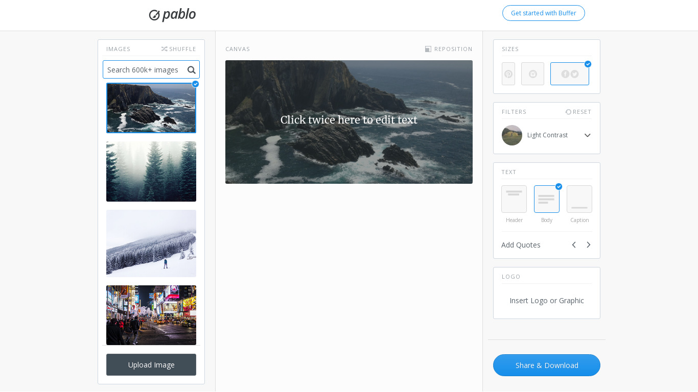 Pablo Landing page