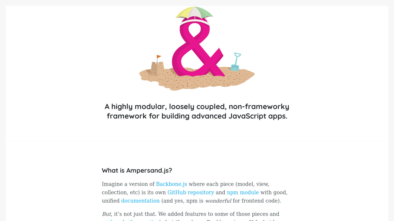 Ampersand.js Landing page