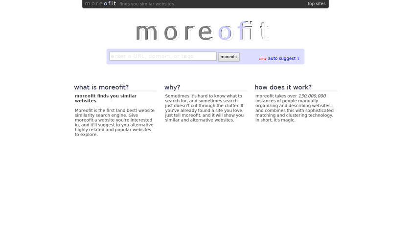 moreofit.com Landing Page