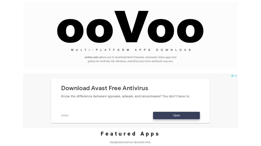 ooVoo Landing Page