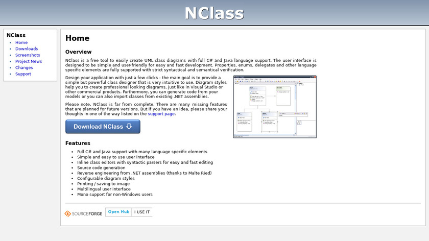 NClass Landing Page