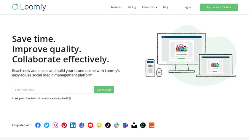 Loomly Landing Page
