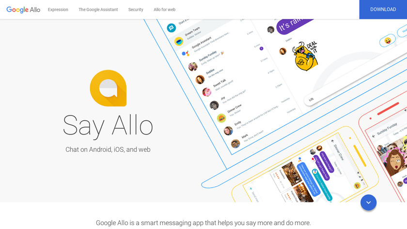 Google Allo Landing Page