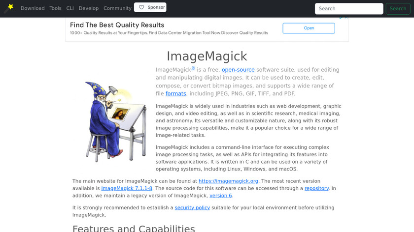 ImageMagick Landing Page
