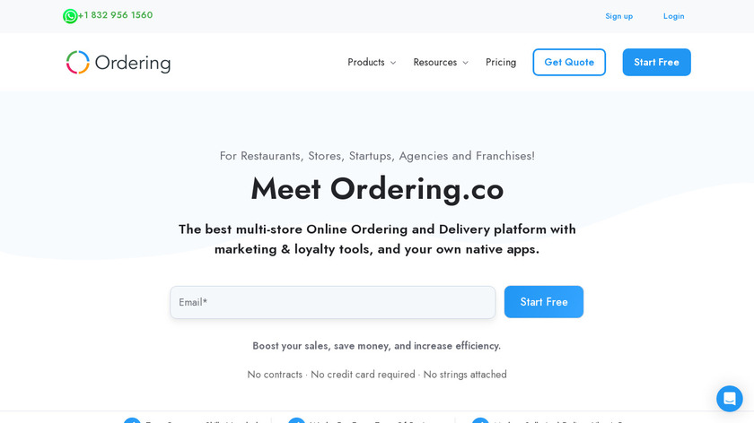 Ordering.co Landing Page