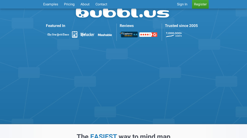 bubbl.us Landing Page