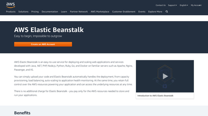 AWS Elastic Beanstalk Landing Page