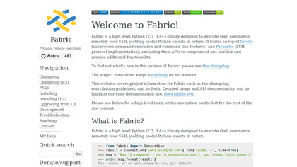 Python Fabric screenshot