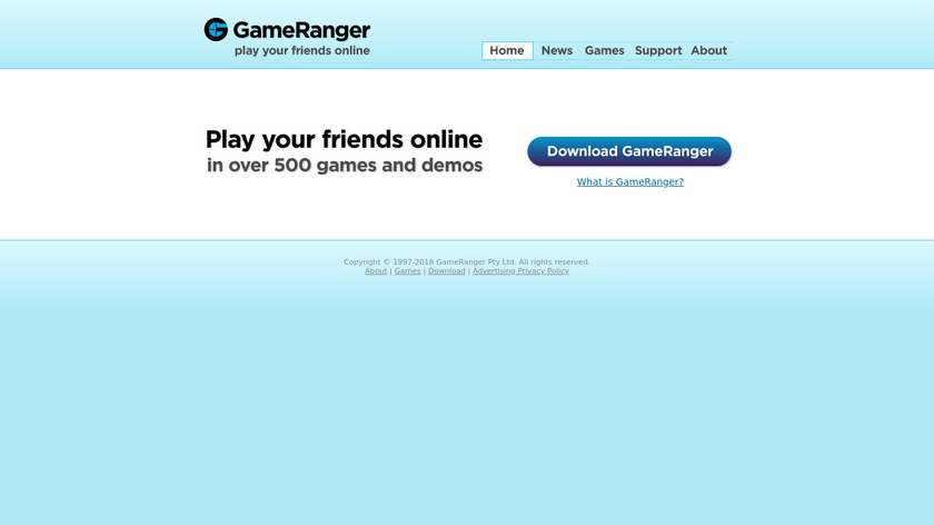 GameRanger Landing Page