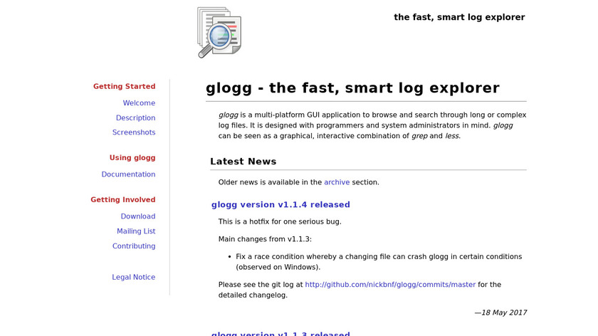 glogg Landing Page