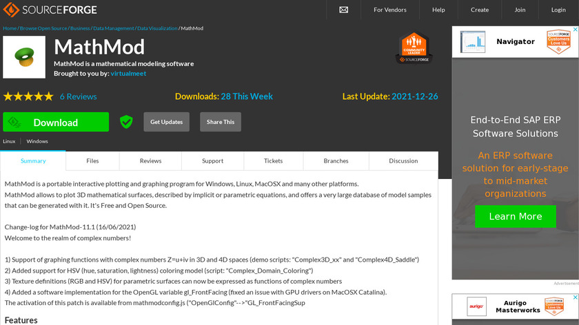MathMod Landing Page