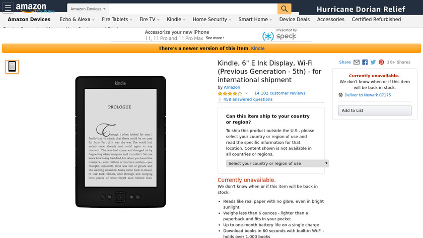 Kindle Landing Page