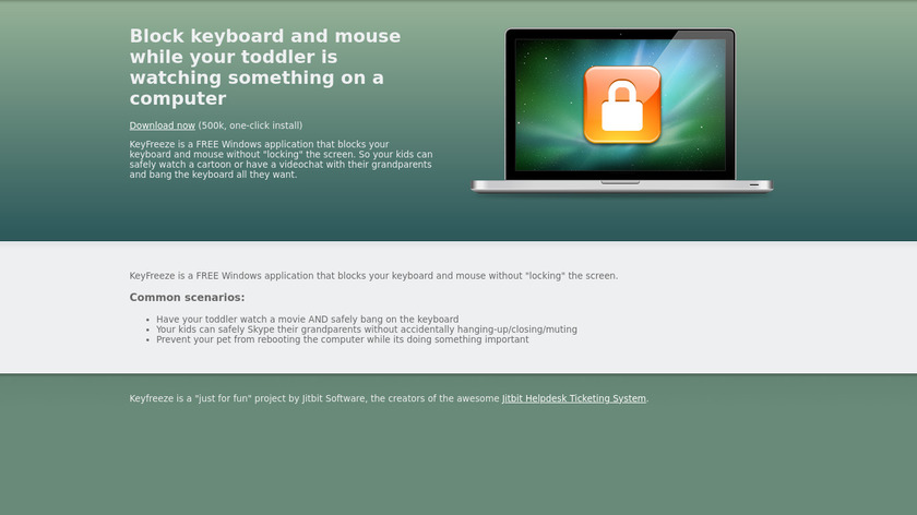 KeyFreeze Landing Page