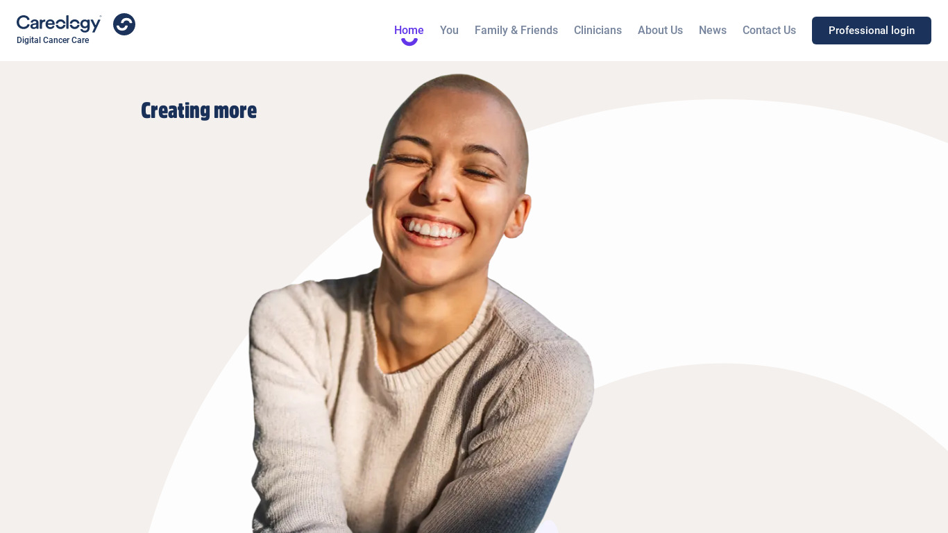 Careology Health Landing page