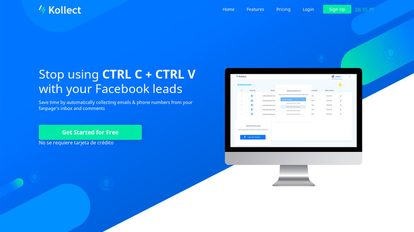Kollect Landing Page
