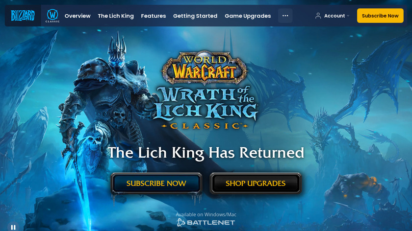 World of Warcraft: Classic Landing Page