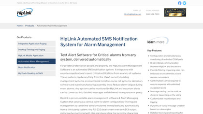 HipLink Automated Alarm Management image