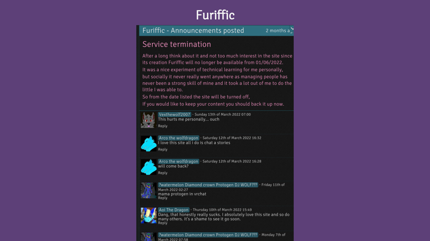 Furiffic Landing page