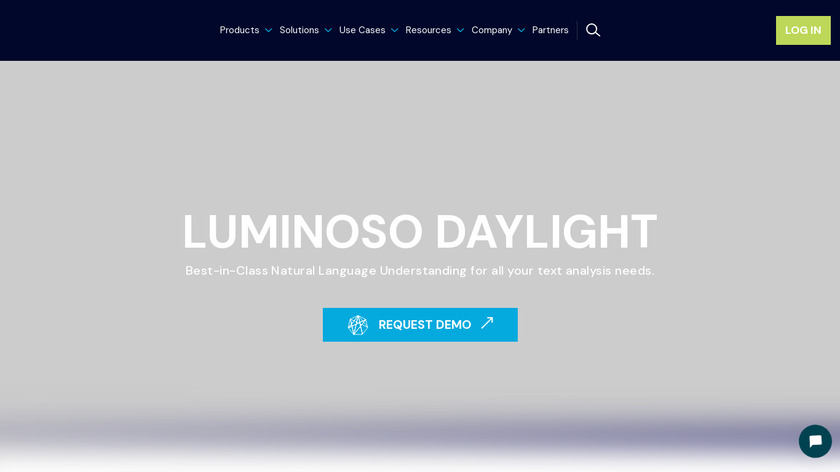 Luminoso Analytics Landing Page