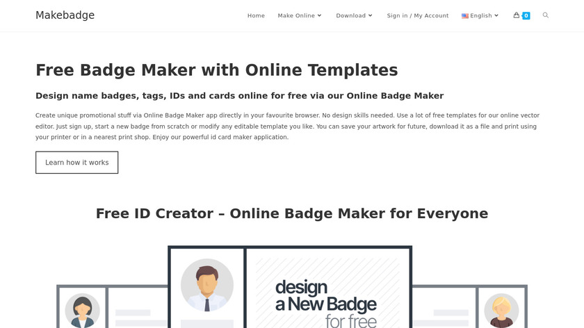 MakeBadge Landing Page