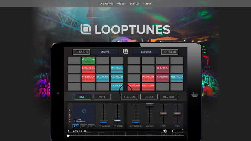 Looptunes Landing Page
