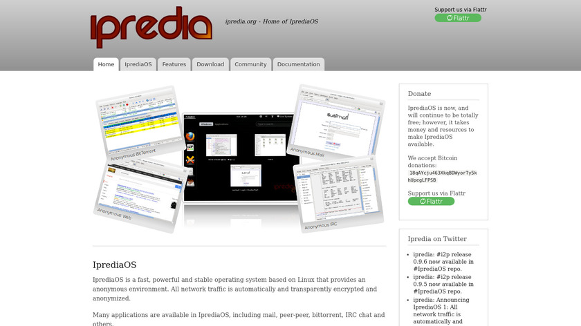 IprediaOS Landing Page