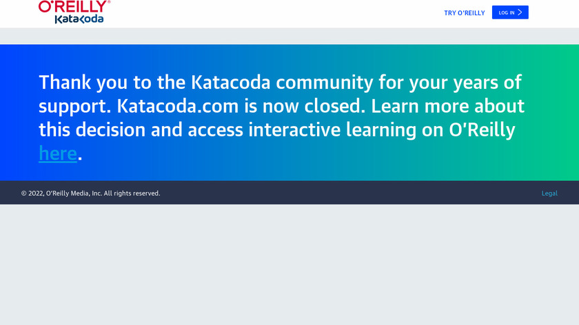 KataCoda Landing Page