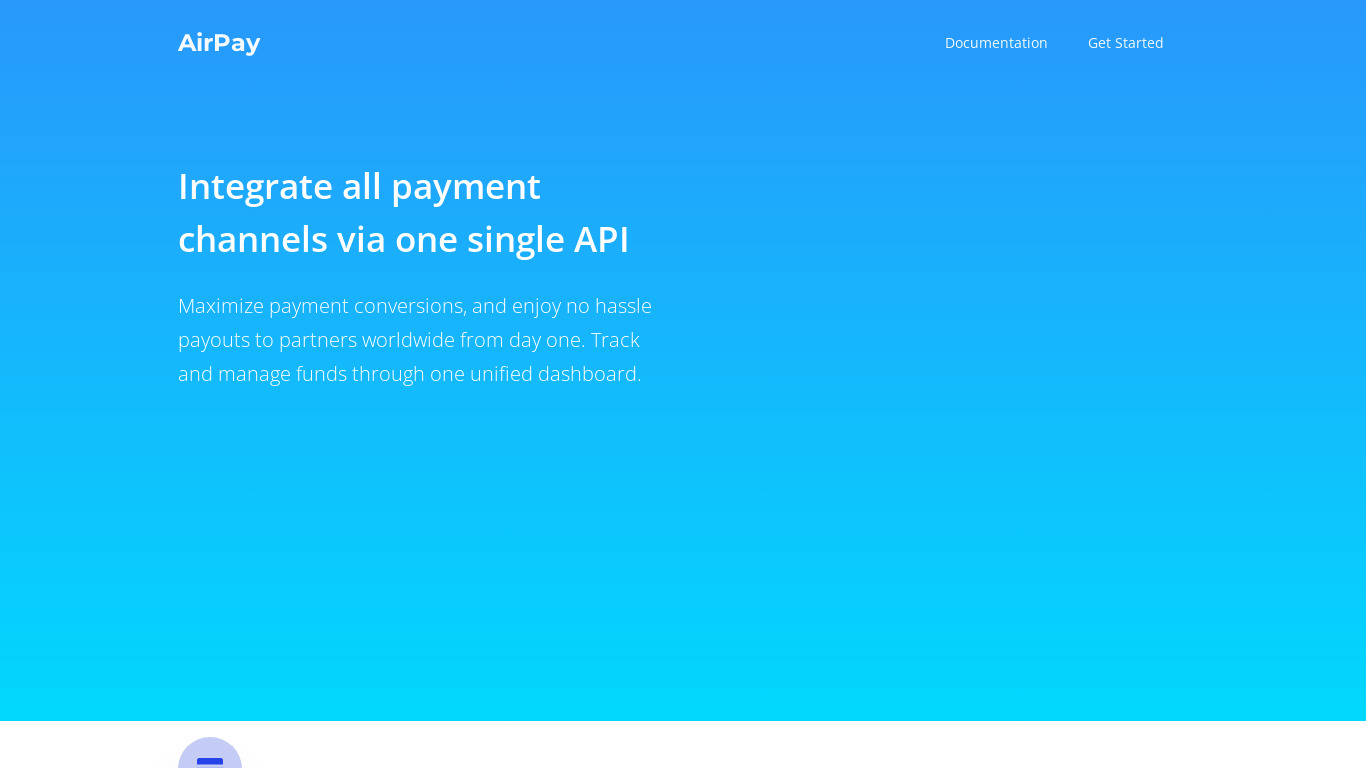 AirPay Landing page