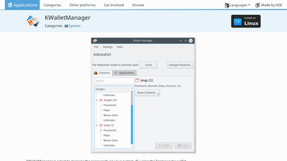 KDE Wallet Manager image