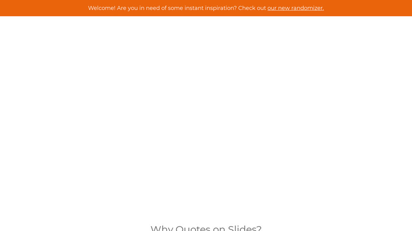 Quotes on Slides Landing Page