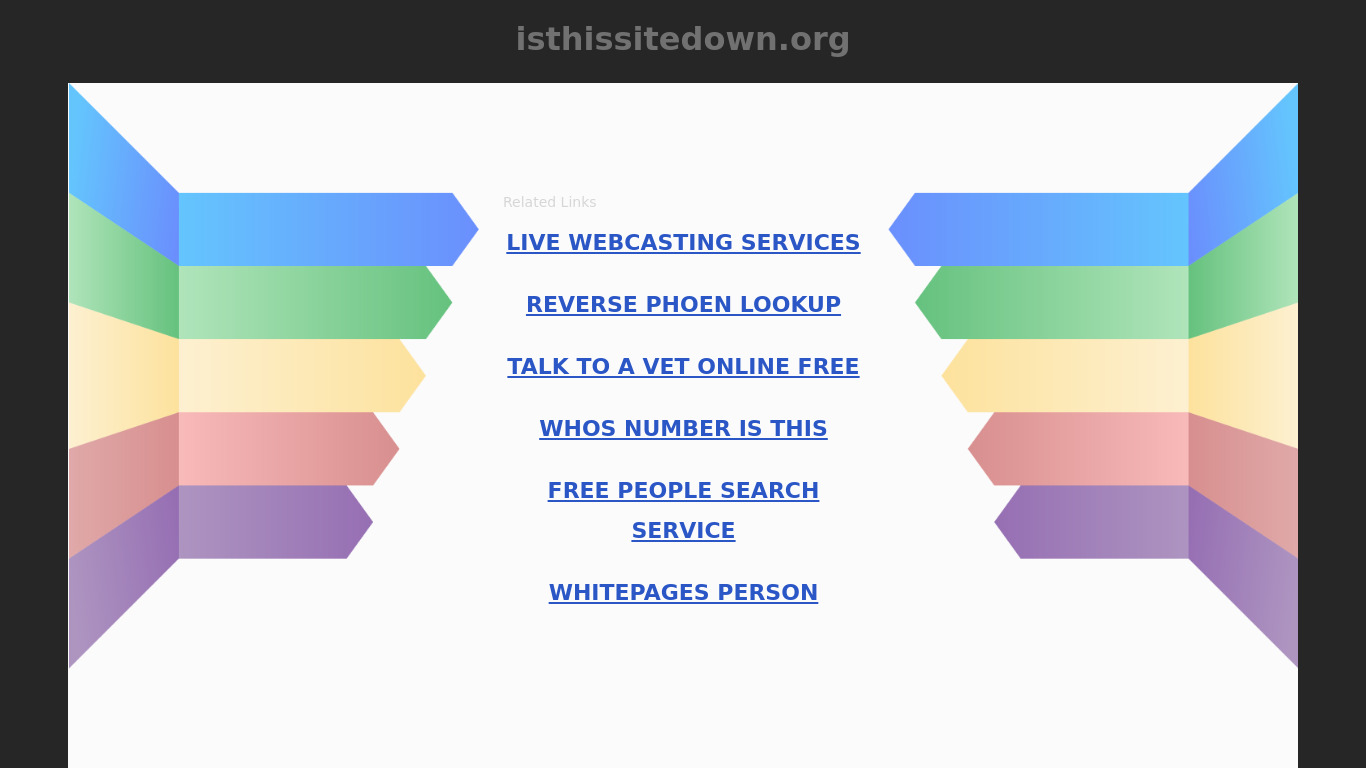 IsThisSiteDown.org Landing page