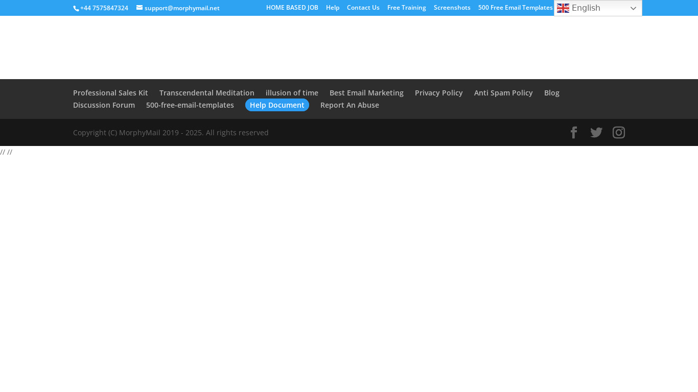 MorphyMail Desktop Email Marketer Landing page