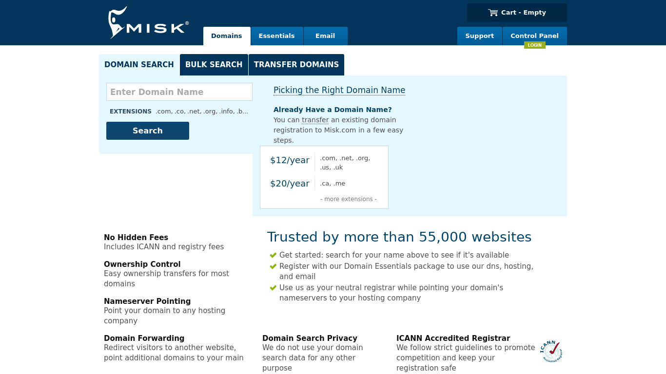Misk.com Landing page