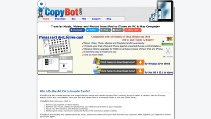 iCopyBot iPod to Computer Transfer image