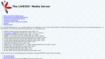 LIVE555 Media Server image