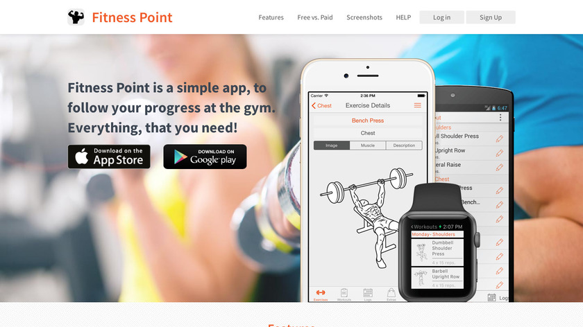 fitnesspointapp.com Fitness Point Landing Page