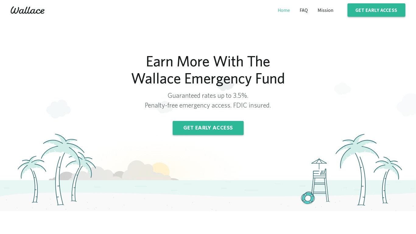 Wallace.co Landing page