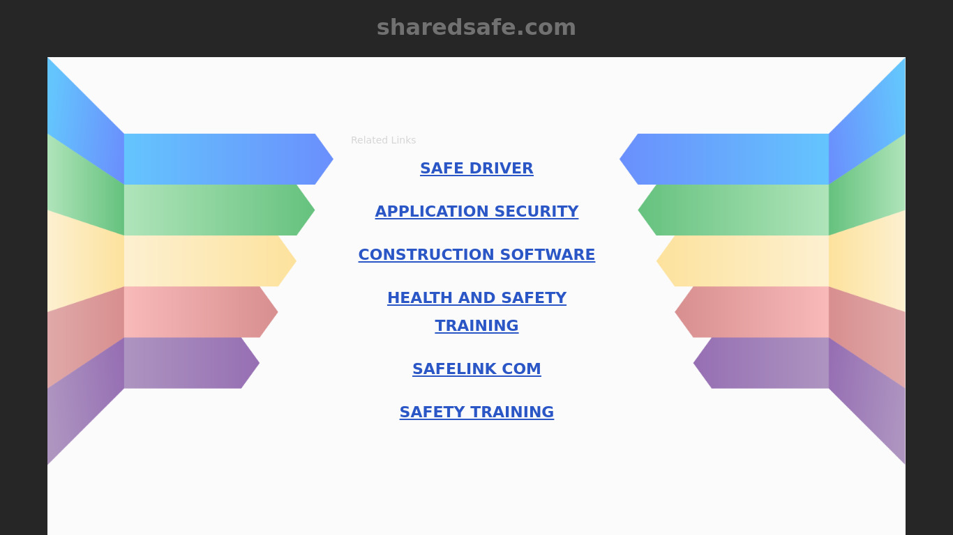 SharedSafe Landing page