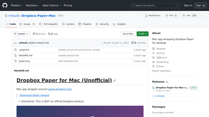 Dropbox Paper for Mac (Unofficial) image