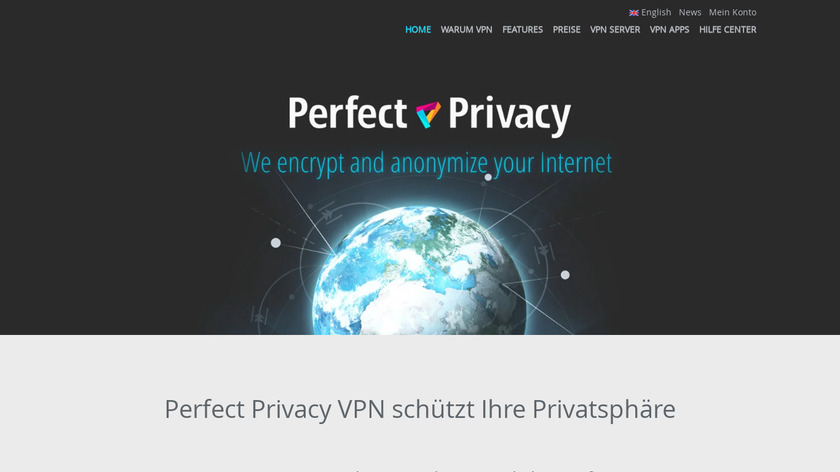 Perfect Privacy Landing Page