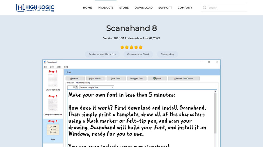 Scanahand Landing Page