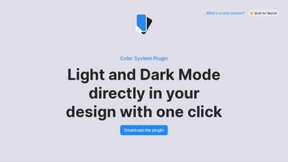 Color System Plugin for Sketch image
