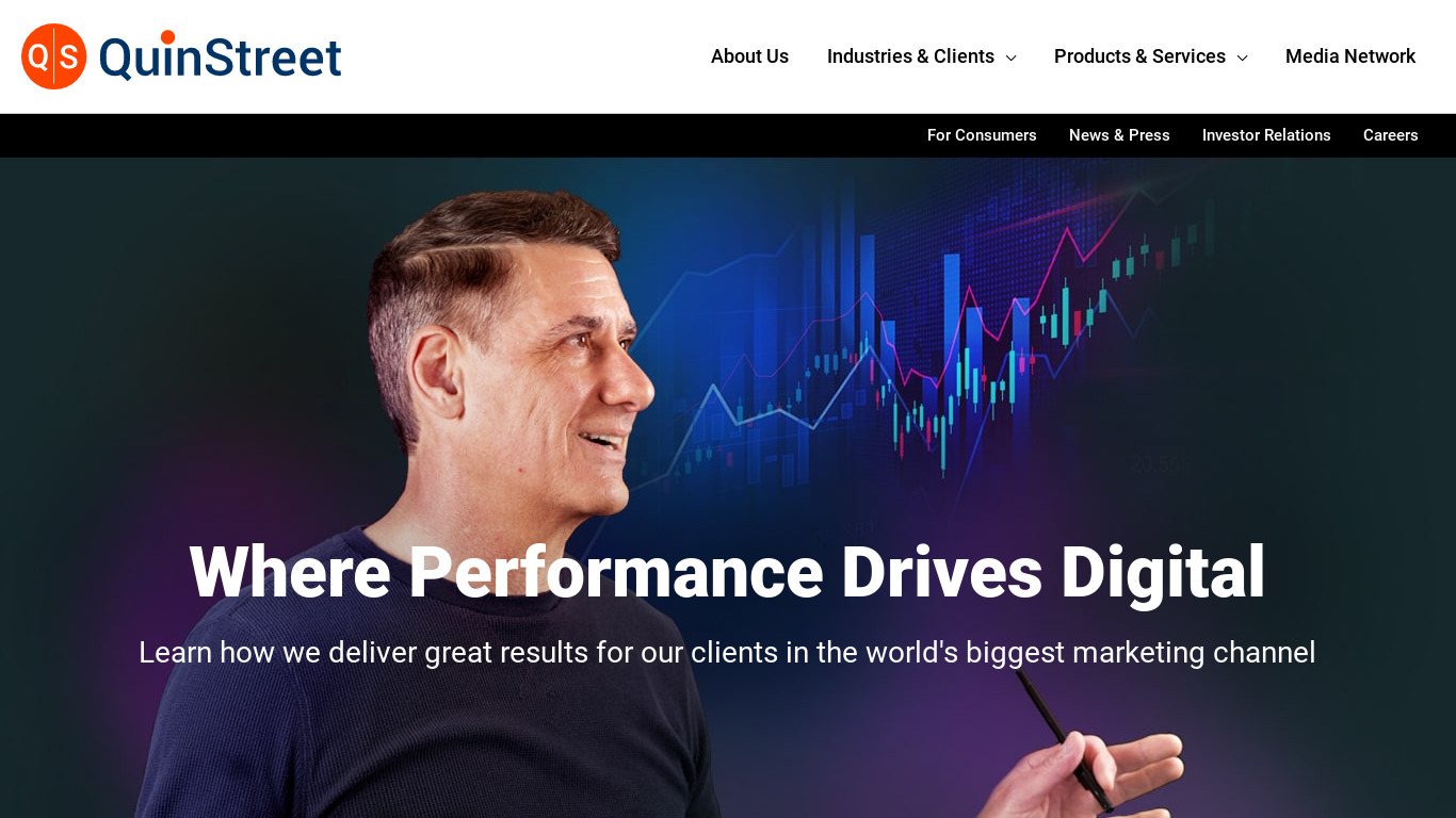 QuinStreet Landing page