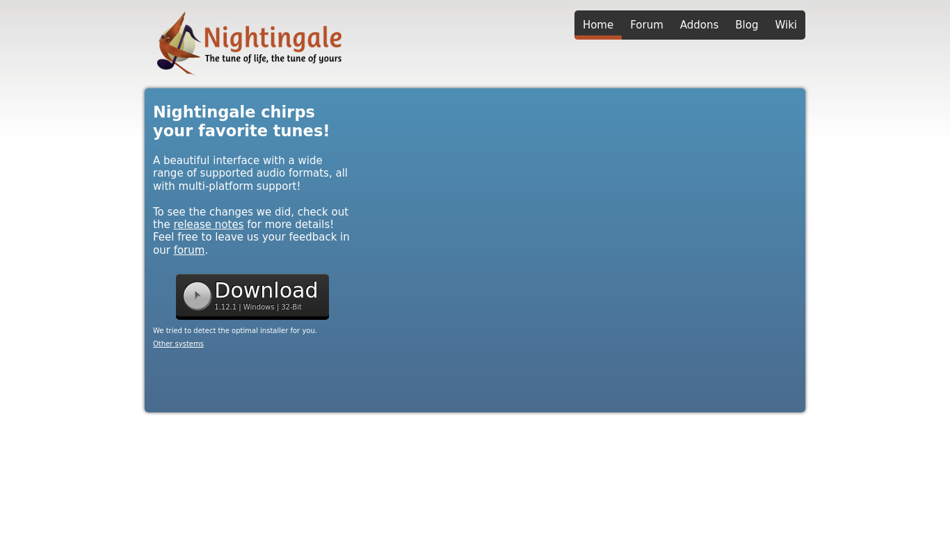 Nightingale Landing page