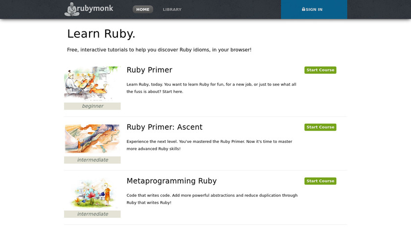 RubyMonk Landing Page