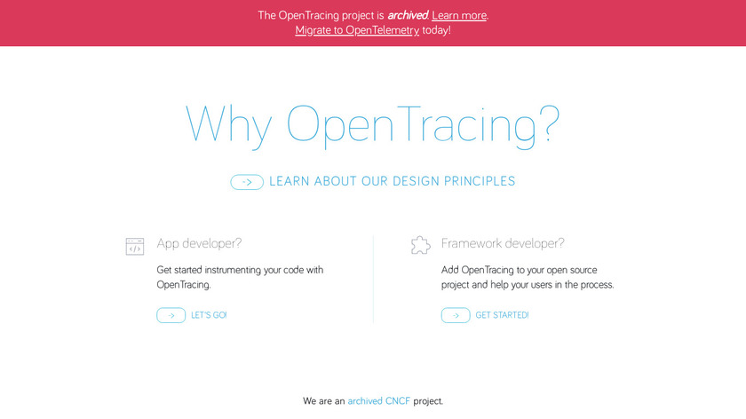 OpenTracing Landing Page
