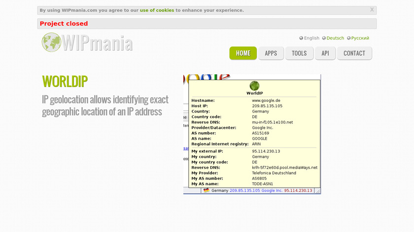 WIPmania Landing Page
